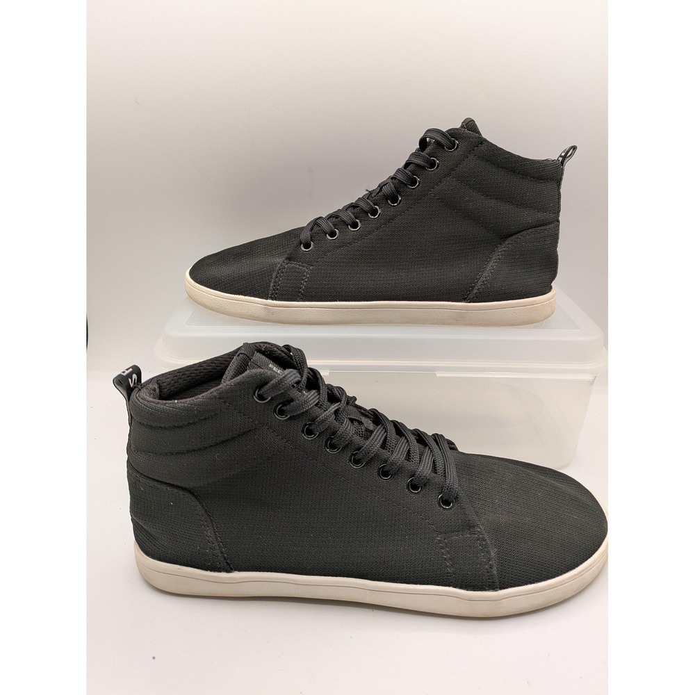 Feelgrounds Shoes Mens 10 Black Knit High Top Barefoot Minimalist Sneakers